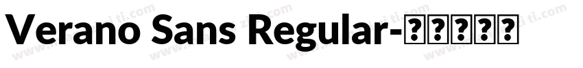 Verano Sans Regular字体转换